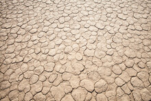 Dry Cracked Mud Texture At Sossusvlei, Namibia