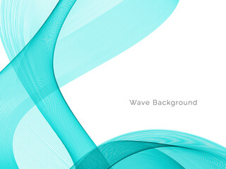 Blue wave concept background illustration