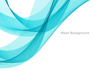 Modern Blue wave design background