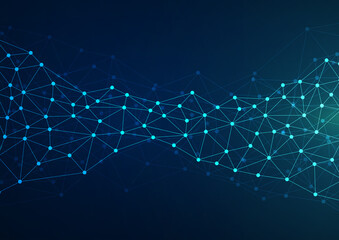 Abstract technology background with dots and lines connection. Data and technology concept. Internet network