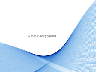 modern blue wave design background