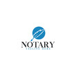 © MdAl - Notary, Lawyer / Law firm Logo design. Feather symbol or icon vector logo design template.