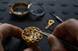 © rrudenkois - Watchmaker's workshop, mechanical watch repair. SPecial repair kit