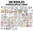 Set of riddle.Mathematical puzzles. rebus for children and adults. count numbers. Mathematic riddle for the mind. Riddle with numbers. Vector