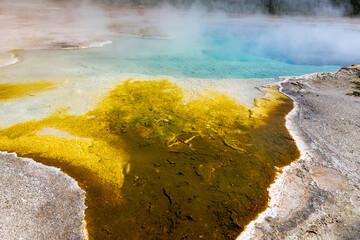 Sapphire Pool in the Biscuit Basin, Yellowstone Park