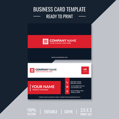 Wall Mural - Creative business card template illustration