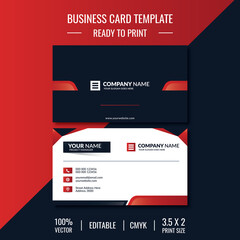 Wall Mural - Professional design business card template