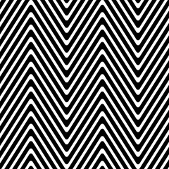 Wall Mural - Zigzag black and white patterns background