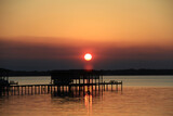 Fototapeta  - Nice sunsets over Florida lakes
