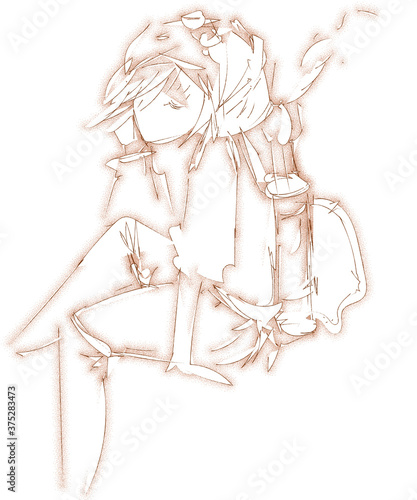 手描きイラスト スチームパンクな女の子 枠なし Stock Illustration Adobe Stock 手描きイラスト スチームパンクな女の子 枠なし Stock Illustration Adobe Stock