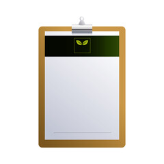 Poster - clipboard with elements brands company