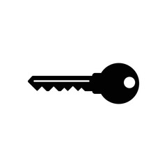 Wall Mural - Key vector icon. Open house key icon. Key from the lock icon. Key icon - information protection symbol.