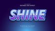 © INDOGRAPHIC - shine text style effect. editable font effect.