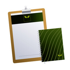 Sticker - clipboard with notebook brands company