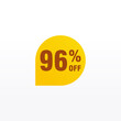 © Catharsis - 96 discount, Sales Vector badges for Labels, , Stickers, Banners, Tags, Web Stickers, New offer. Discount origami sign banner