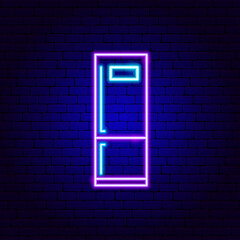 Canvas Print - Fridge Neon Sign