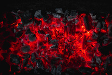 Hot Red Coals Among Black Ash, Wallpapers For Mobile Devices, Abstract