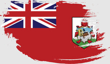 Bermuda Flag In Grunge Style