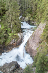 Poster - Waterfall on mountain river Roztoka. Waterfall known as Wodogrzmoty Mickiewicza.