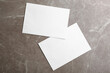 © New Africa - White paper envelopes on marble background, flat lay