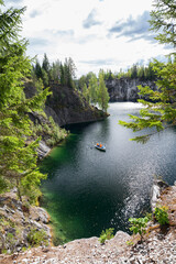 Wall Mural - Karelia, Russia - Ruskeala park in summer