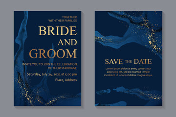 Wall Mural - modern abstract luxury wedding invitation design or card templates for birthday greeting or certific