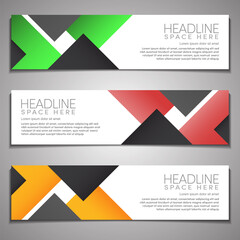 Wall Mural - banner background modern company business header footer template design web horizontal