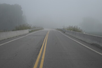 Wall Mural - Foggy Bridge