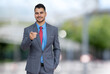 © Daniel Ernst - Motivated latin american businessman in suit and tie