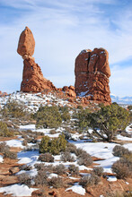Balanced Rock In The Arches National Park, Utah	