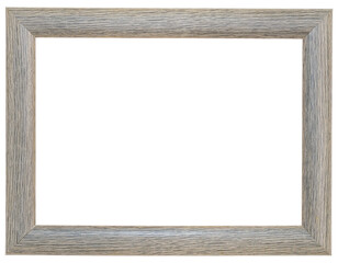 Wall Mural - Gray frame on white background