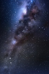 Sticker - night starry sky and milky way. stars and nebula. space background