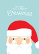 © linebyline - We Wish You a Merry Christmas Santa Claus Vector Background for Greeting Card, Poster, and more