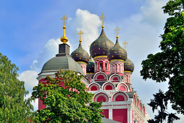 Poster - Moscow, Russia - august 25, 2020: Church of the Tikhvin icon of the mother Of God