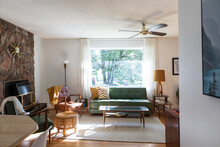 Sunny Mid Century Modern Living Room