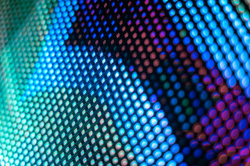 CloseUp LED blurred screen. LED soft focus background. abstract background ideal for design.