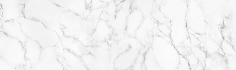 Canvas Print - Panorama white marble stone texture for background.