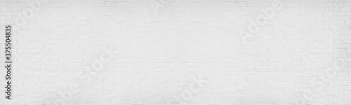 Fotografía White brick texture details background with paint brickwork wall and copy space
