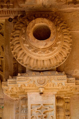 Wall Mural - Stone Pot on Pillar Top, Gwalior Fort