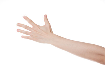 a woman's hand with her back showing her hand.