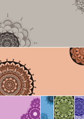 Wall Mural - Beautiful colour mandala background