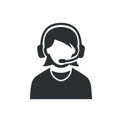 Sticker - Female customer service agent icon