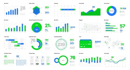 Wall Mural - infographic elements for business layout, presentation template, flyer, leaflet and corporate report