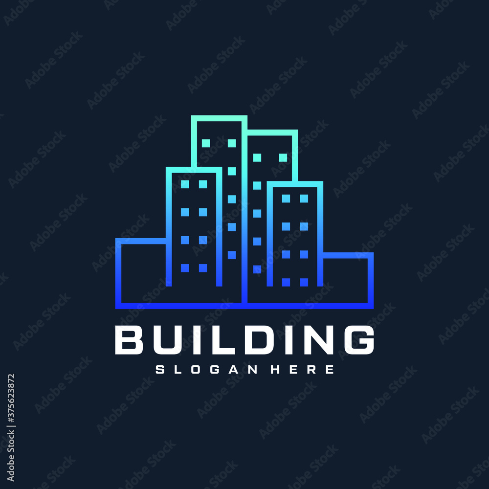 building logo design template vector Stock Vector | Adobe Stock