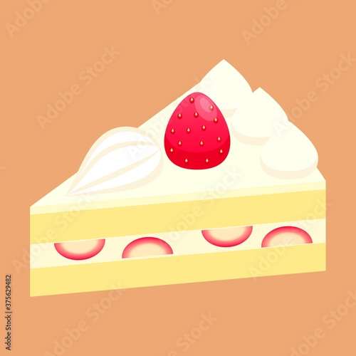 いちごのショートケーキのイラスト Stock Vektorgrafik Adobe Stock いちごのショートケーキのイラスト Stock Vektorgrafik Adobe Stock