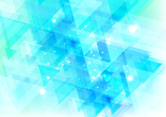 abstract blue background with triangles