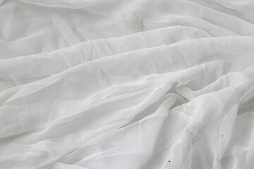 pleated white fabric texture cloth
