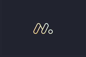 technology letter m logo abstract whimsical monogram