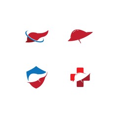 Wall Mural - Liver logo,liver care vector icon