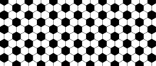 Empty Football Net Or  Soccer Goal Net Pattern. Flat Vector Background. Play Team Sport. Honeycomb Pattern
